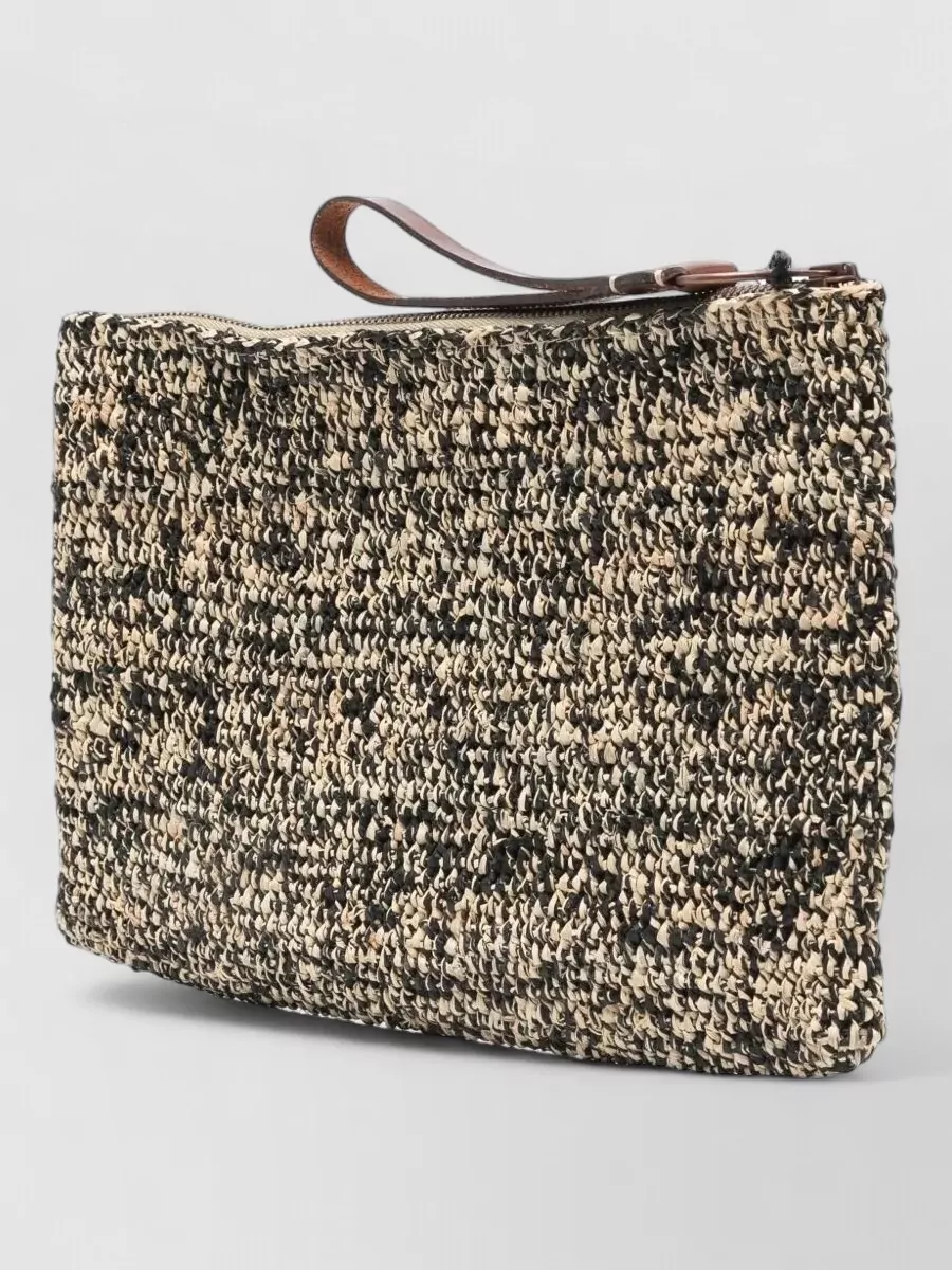 Ibeliv Raffia Mini Clutch Bag