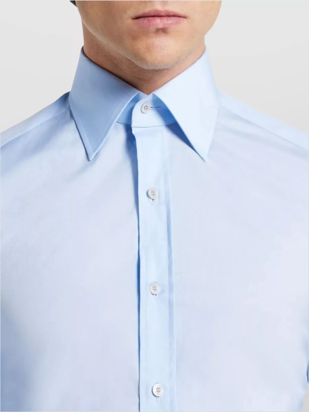 Tom Ford Fitted Shirt With Long Sleeves And Spread Collar