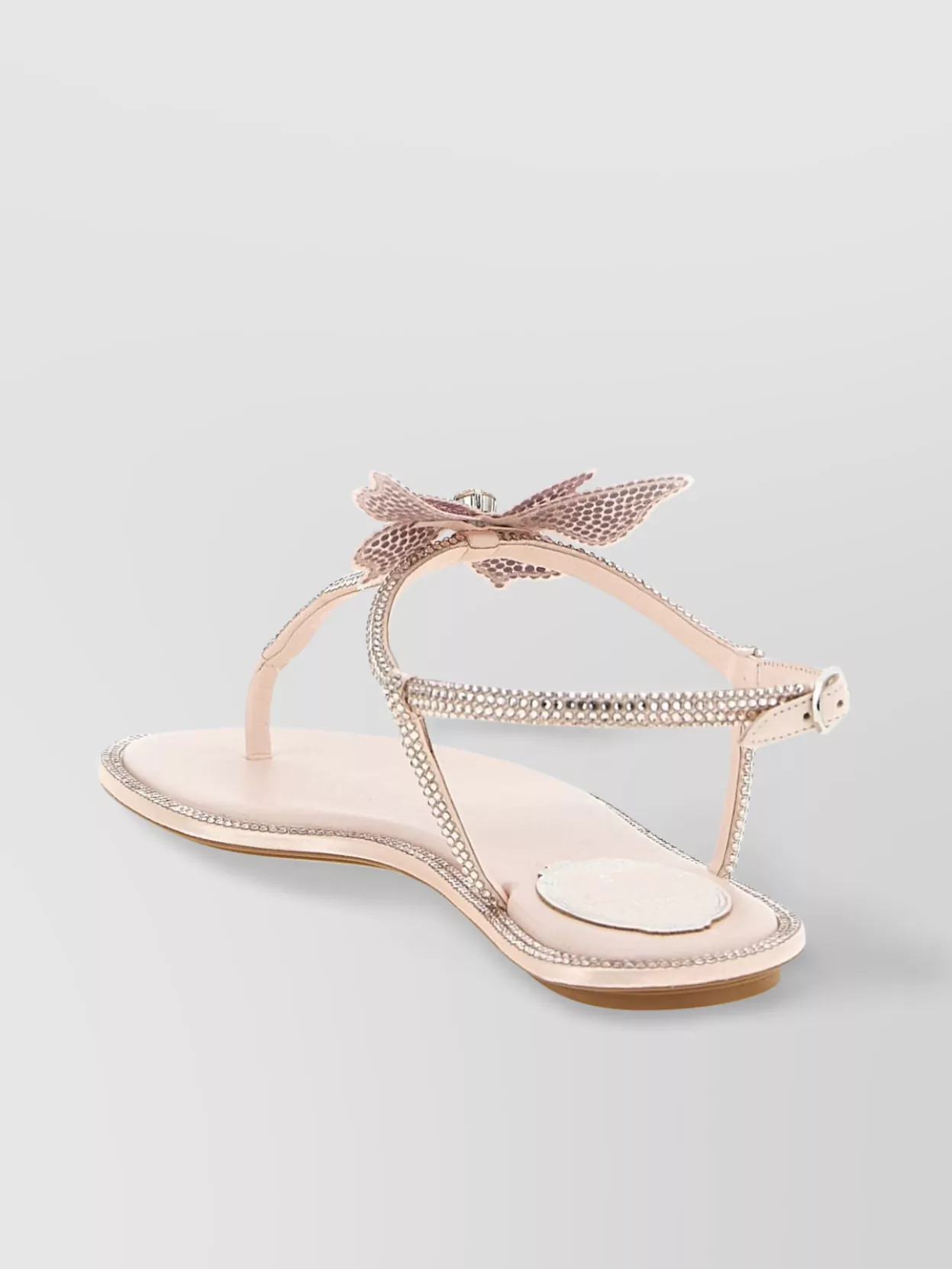 Rene Caovilla Butterfly Embellished Flat Sole Sandals