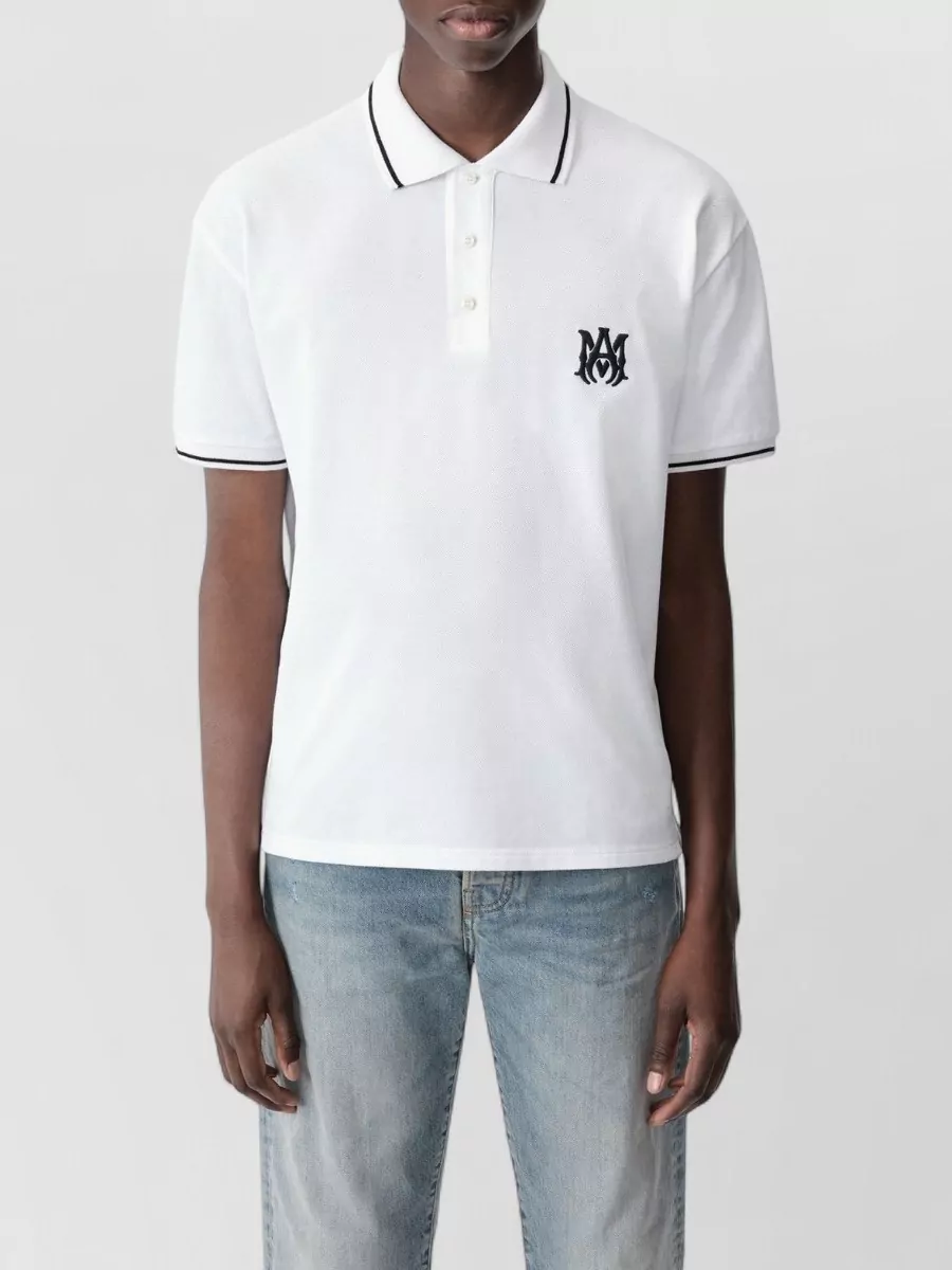 Amiri Arts District Logo Detail Polo Shirt