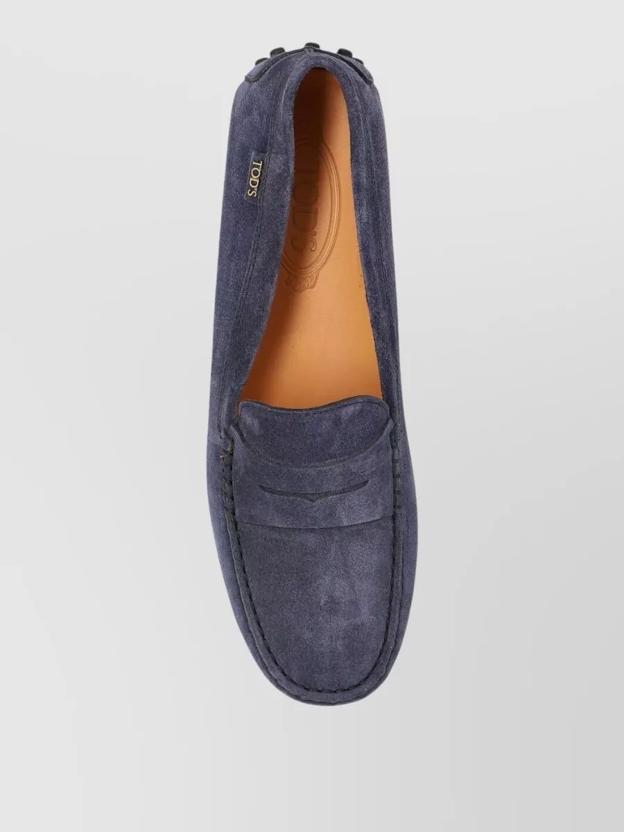 Tod's Suede Lace-Up Shoes Penny Strap