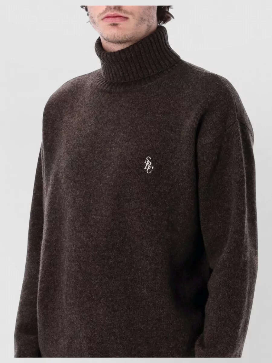 Sporty & Rich Wool Turtleneck Sweater Relaxed Fit