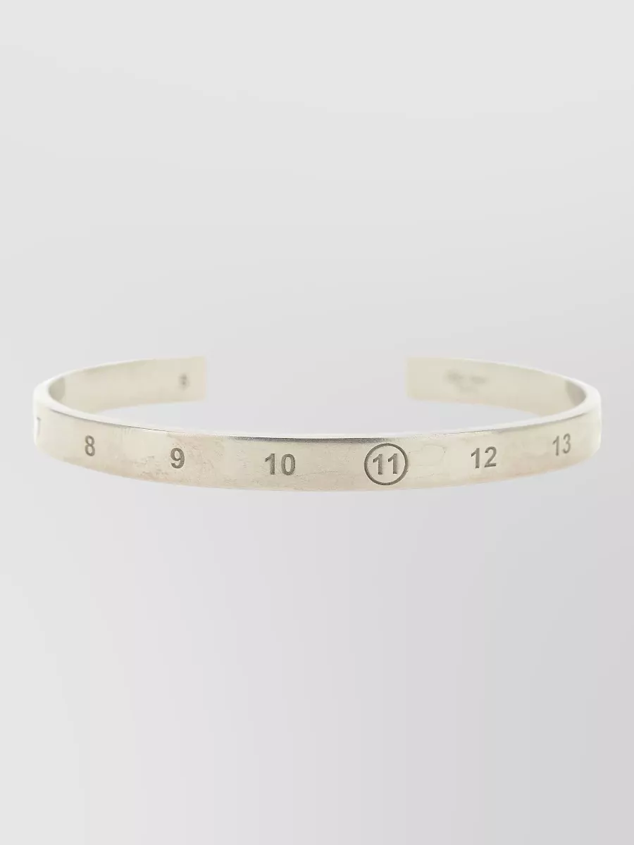 Maison Margiela silver numeric bangle bracelet