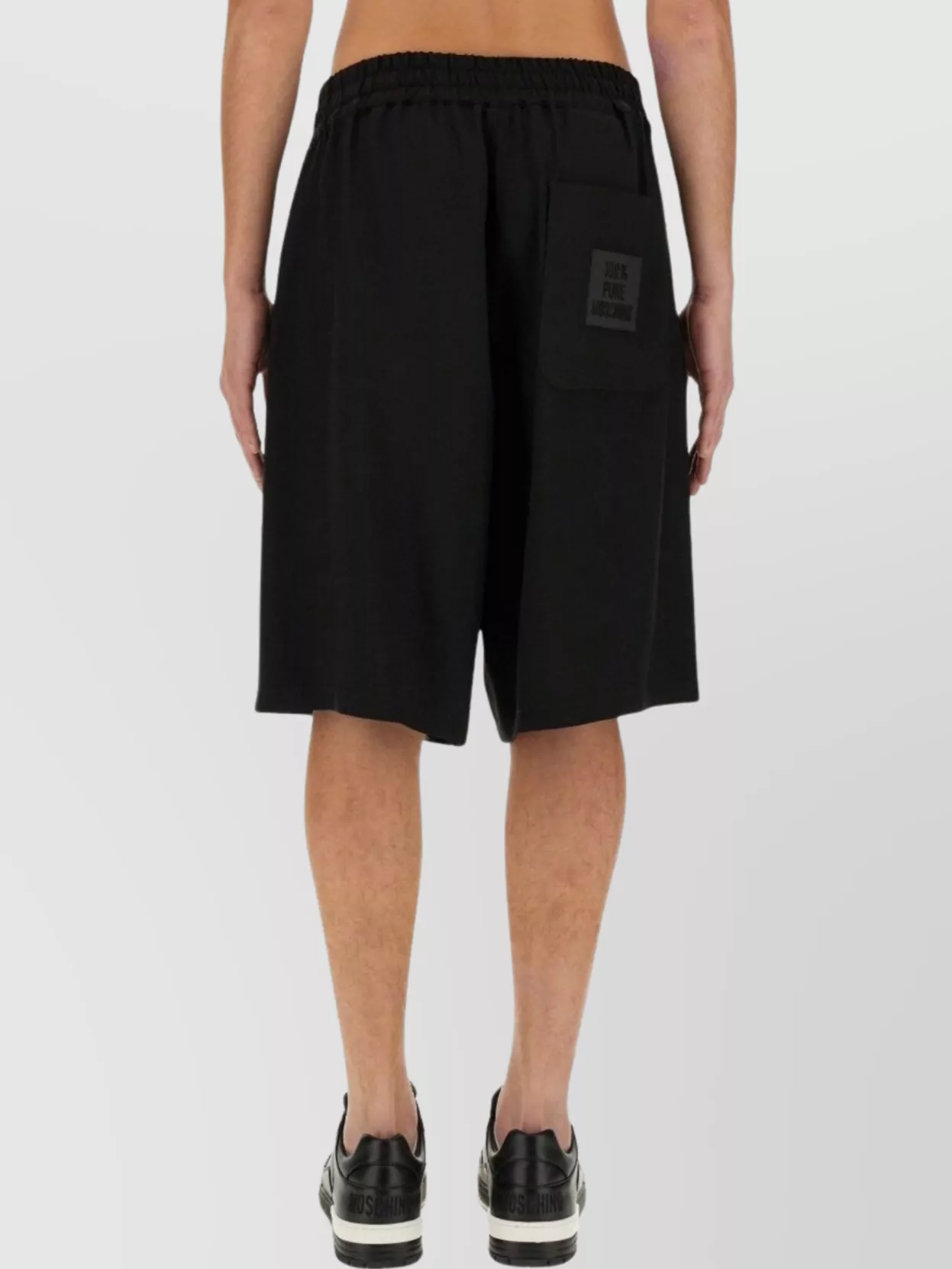 Moschino Logo Knee Length Bermuda Shorts