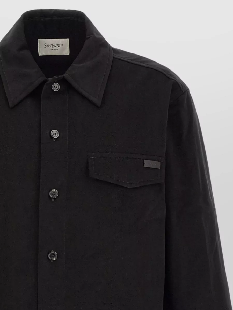 Saint Laurent Cotton Overshirt Jacket