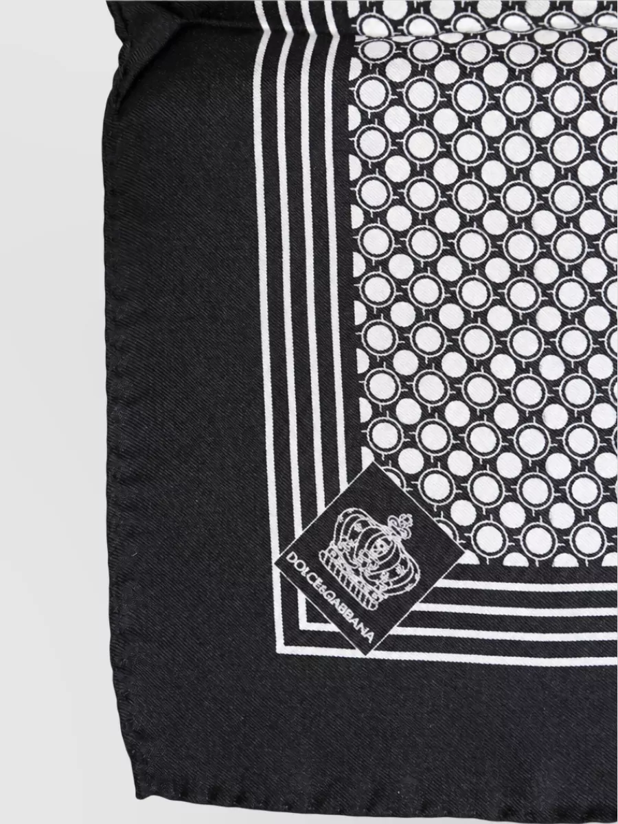 Dolce&Gabbana Silk Polka-Dot Square Scarf