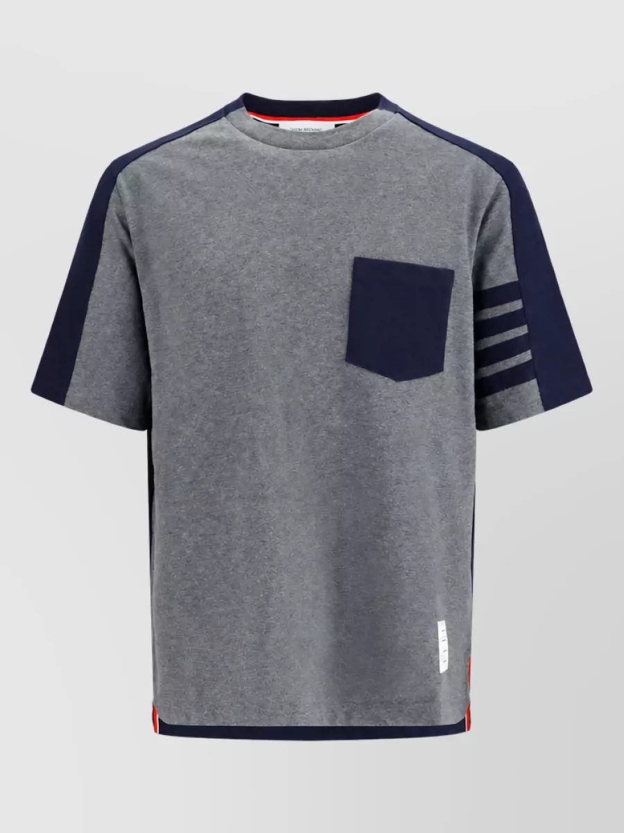 Thom Browne cotton colorblock oversized t-shirt