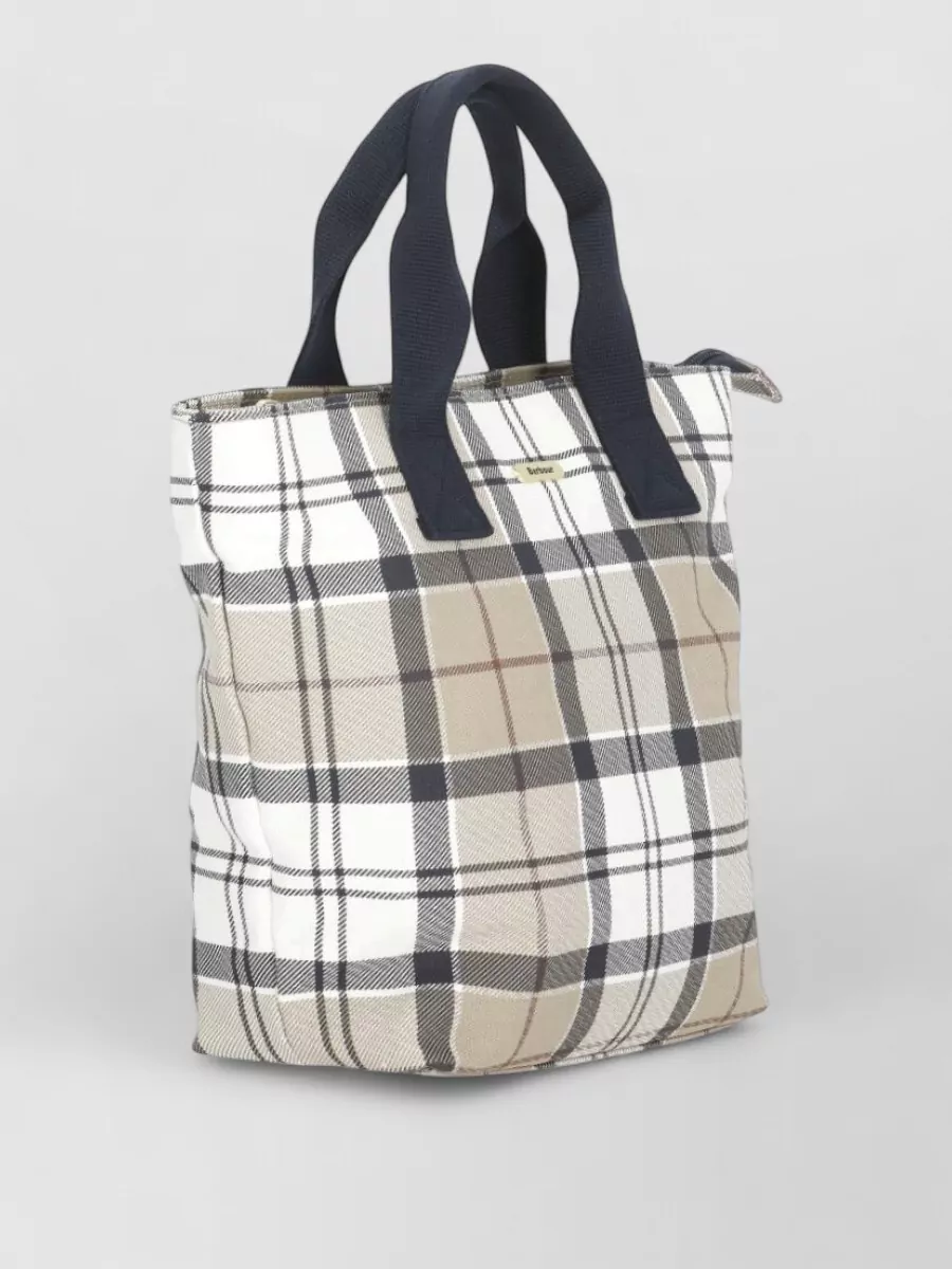 Barbour Checked Tote Bag