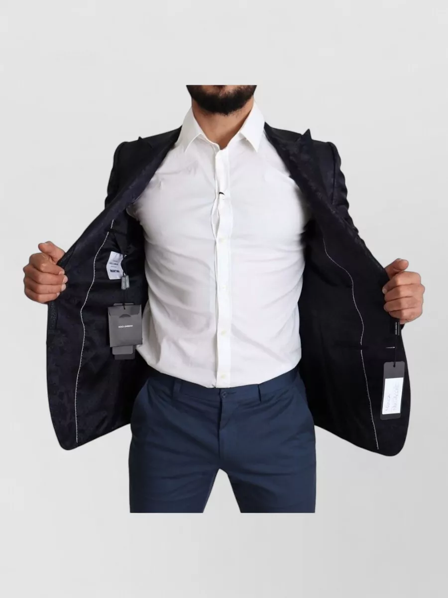 Dolce&Gabbana Silk floral-jacquard single-breasted blazer