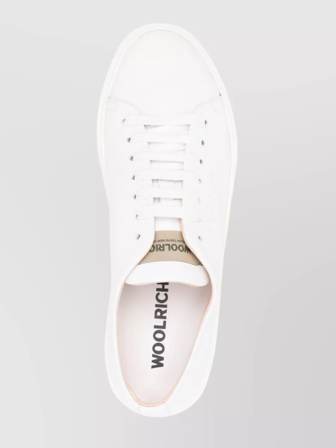 Woolrich Rubber Sole Low-Top Leather Sneakers