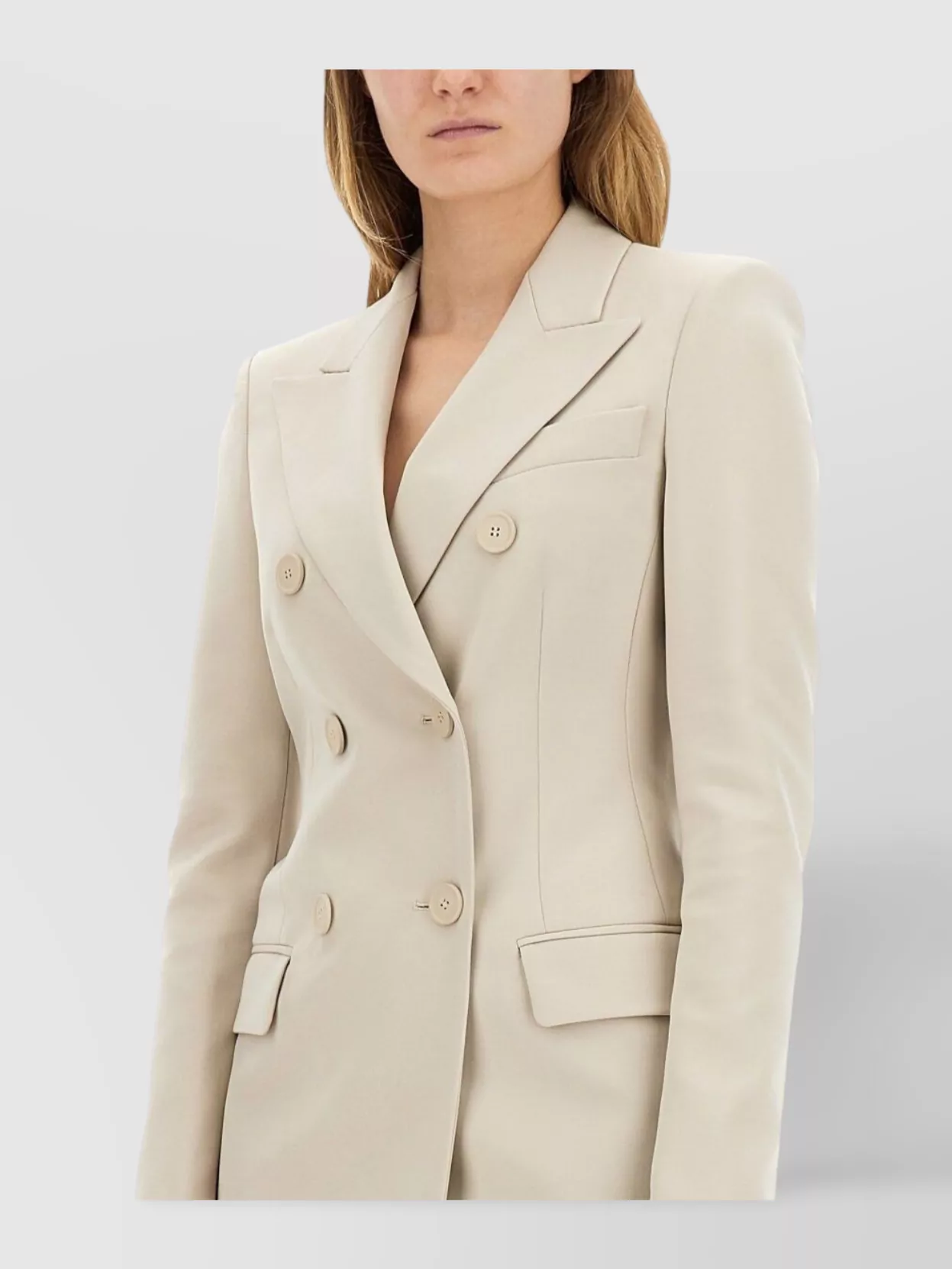 Sportmax Tailored Double Breasted Jacket Pockets