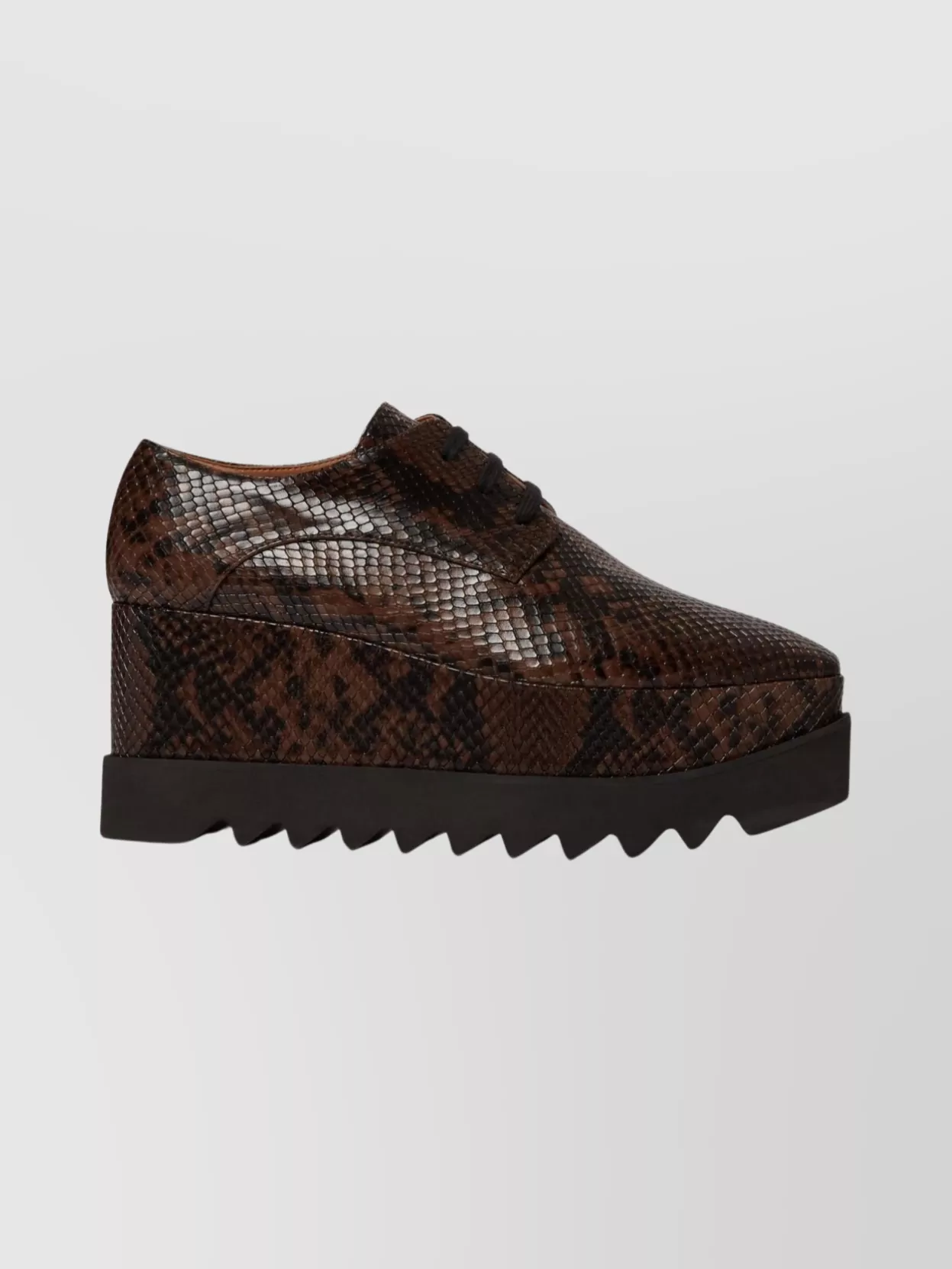Stella Mccartney Chunky Heel Platform Sneakers With Snakeskin Effect