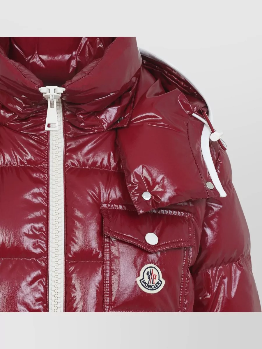 Moncler Down Hooded Quilted Parka Coat