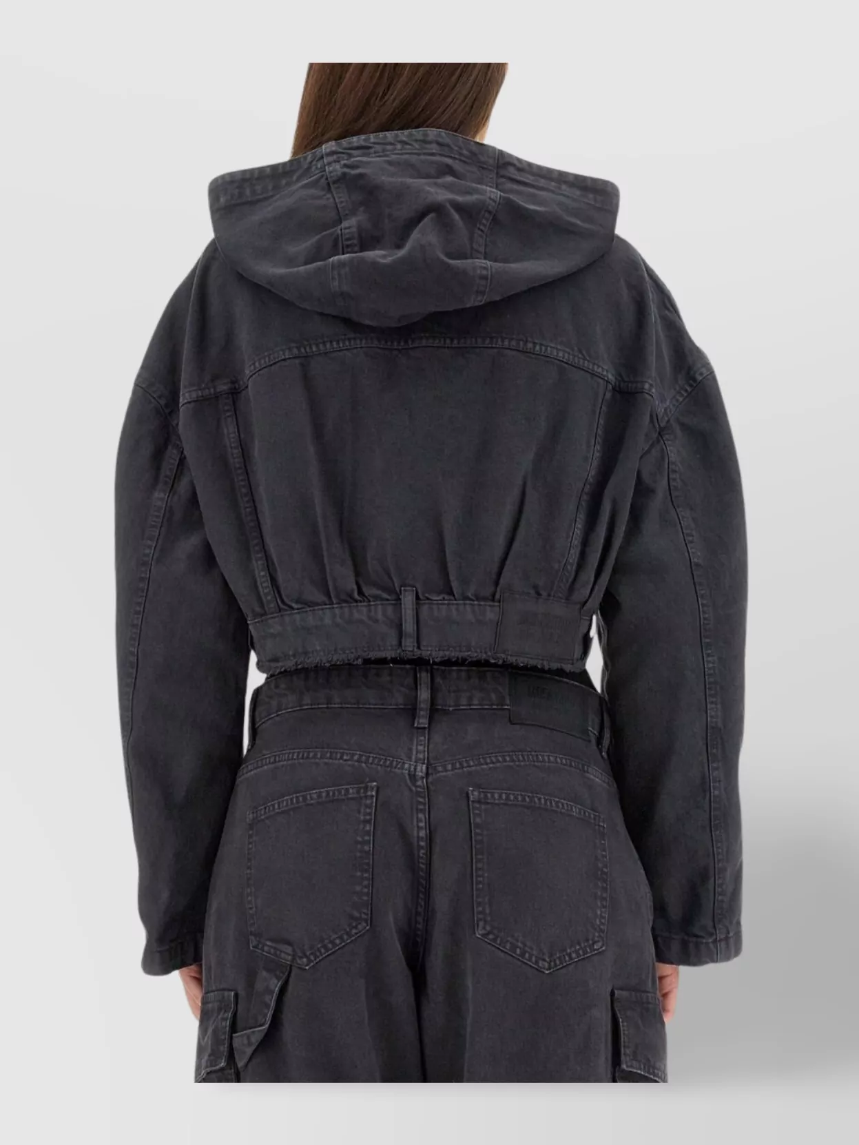 Moschino Short Jacket With Elastic Waistband And Hood