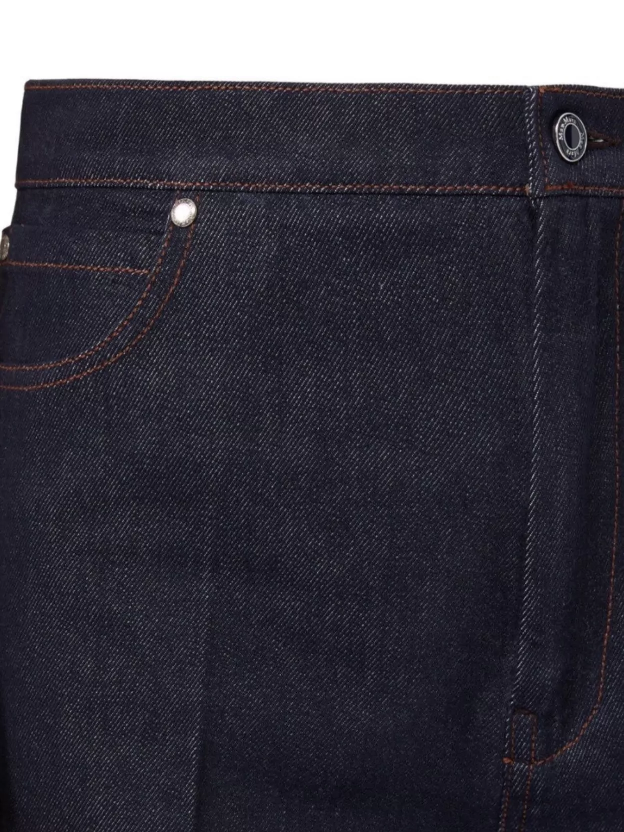 Max Mara Wide-Leg Denim Trousers Five Pockets