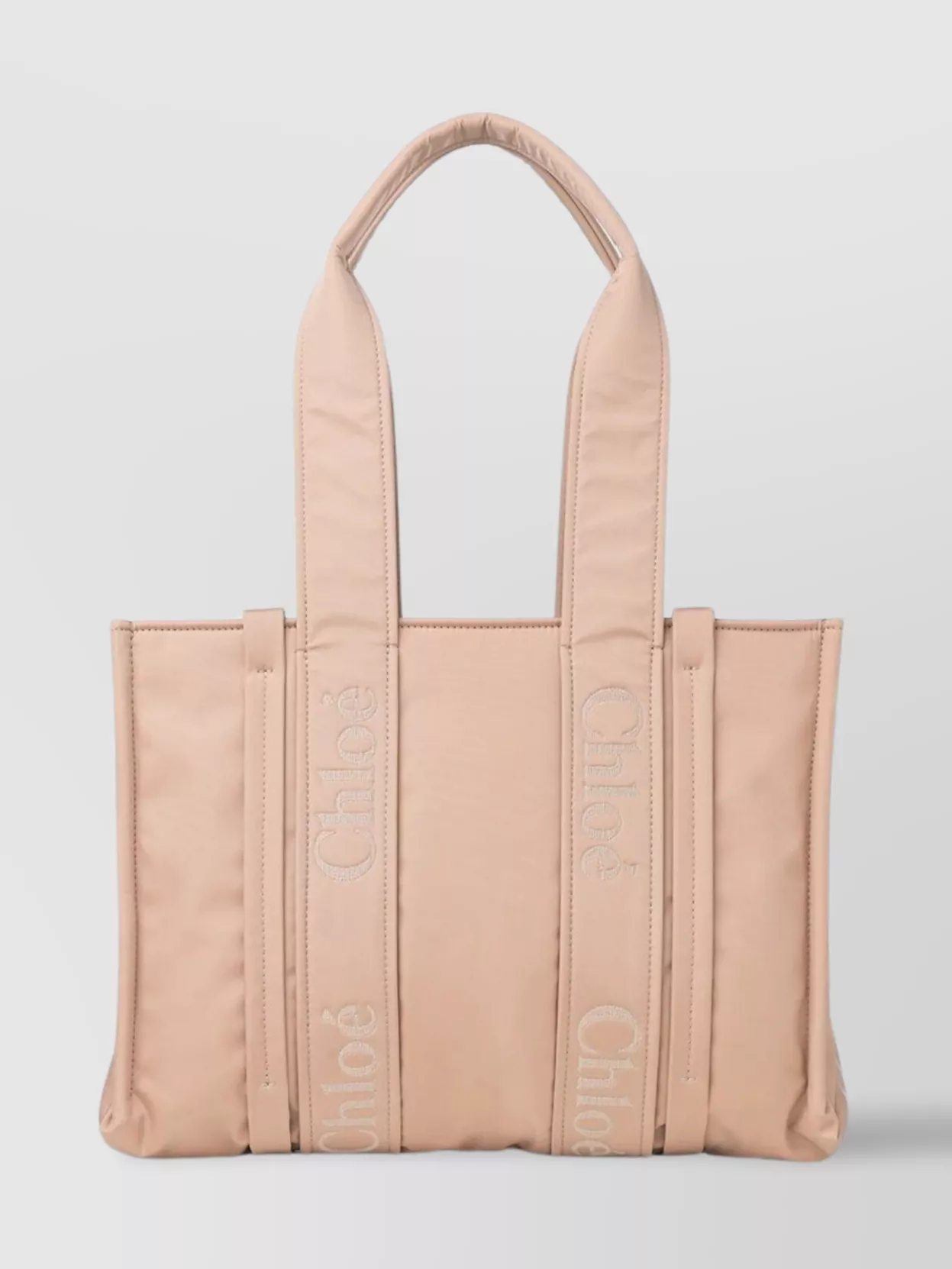 Shop Chloé Versatile Medium Woody Tote Bag In Cream
