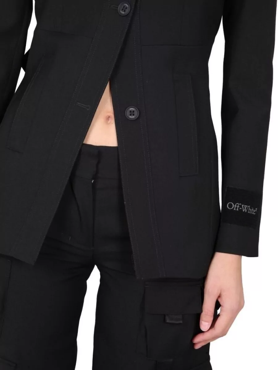 Off-White Virgin Wool Suit Jacket
