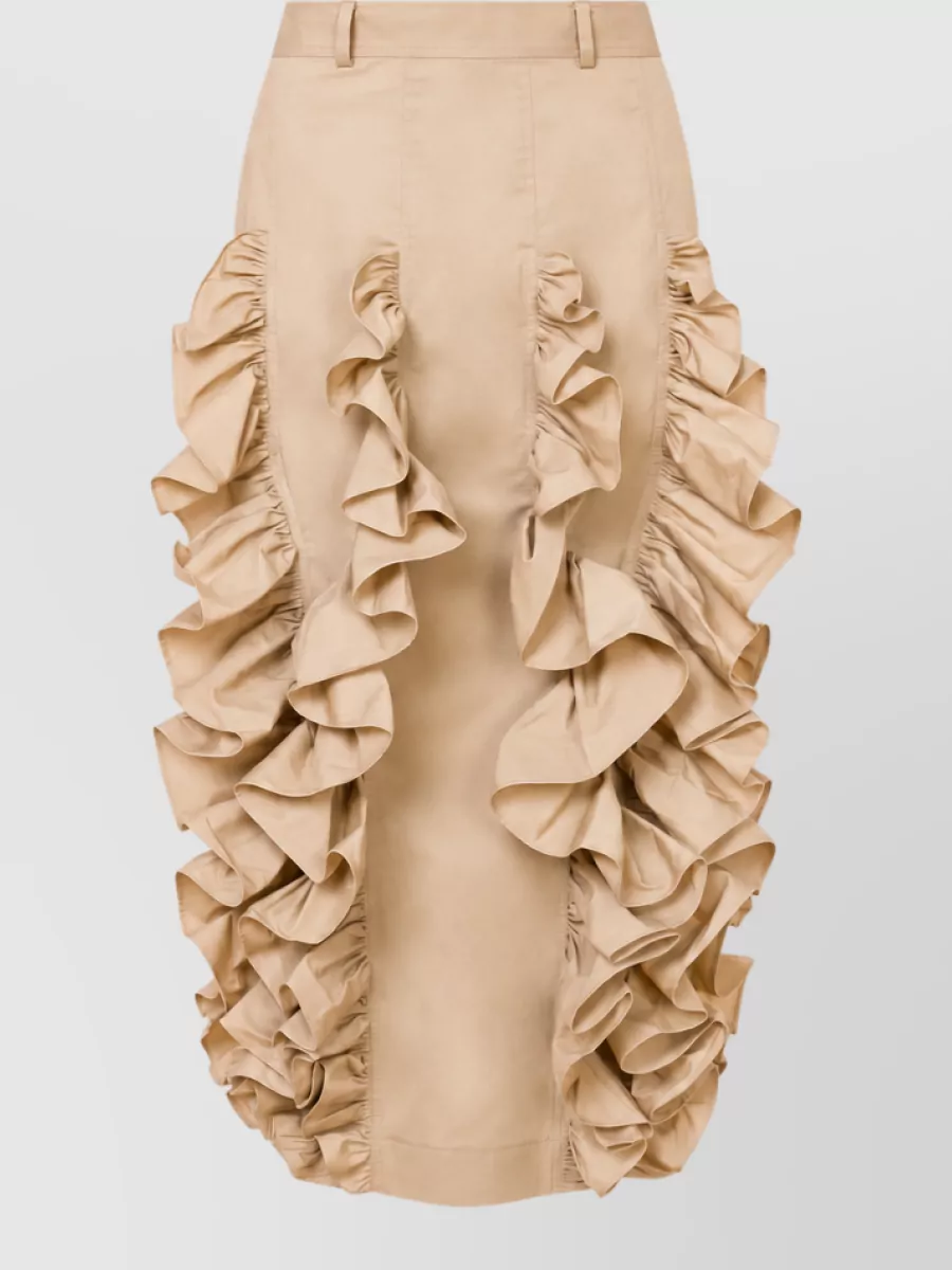 Moschino Cotton midi fitted skirt
