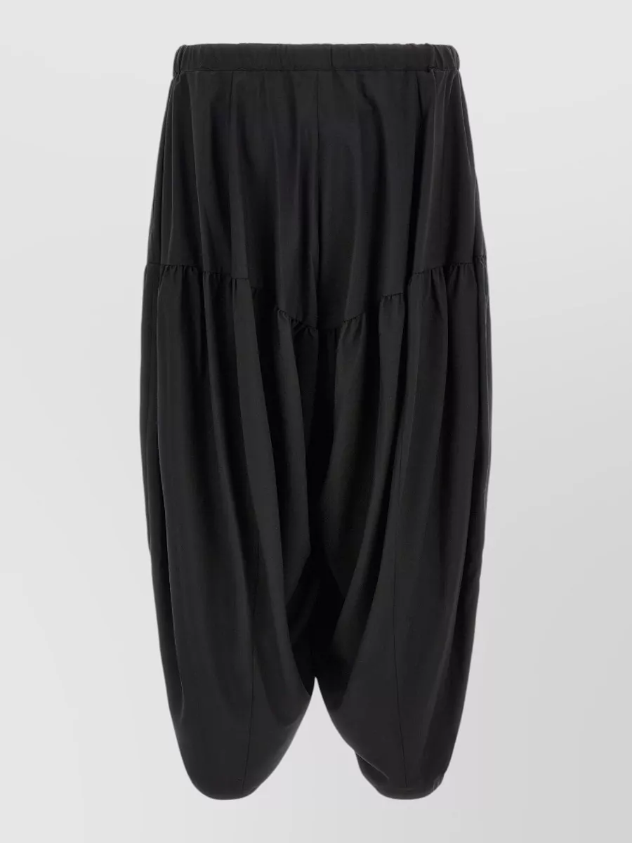 Comme des Garçons paneled barrel-leg trousers