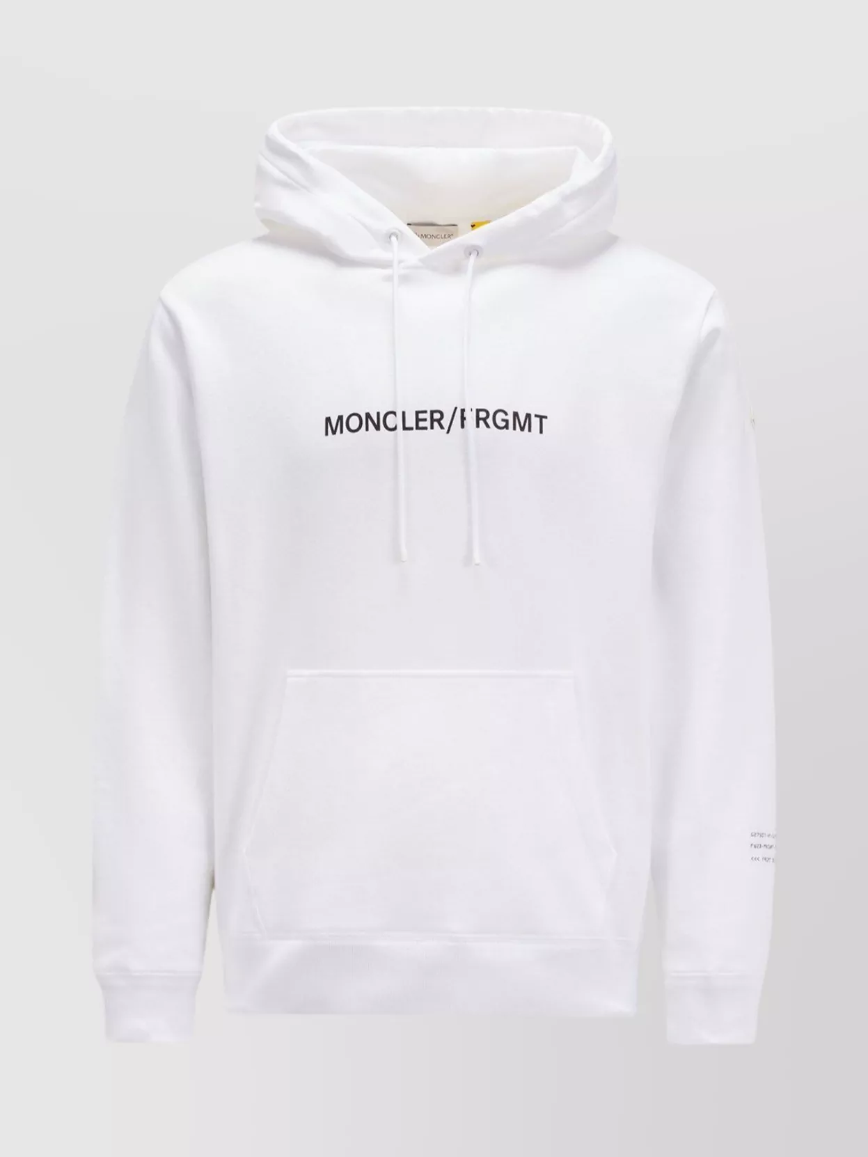 Shop Moncler Genius Flower Pattern Hooded Sweatshirt In White