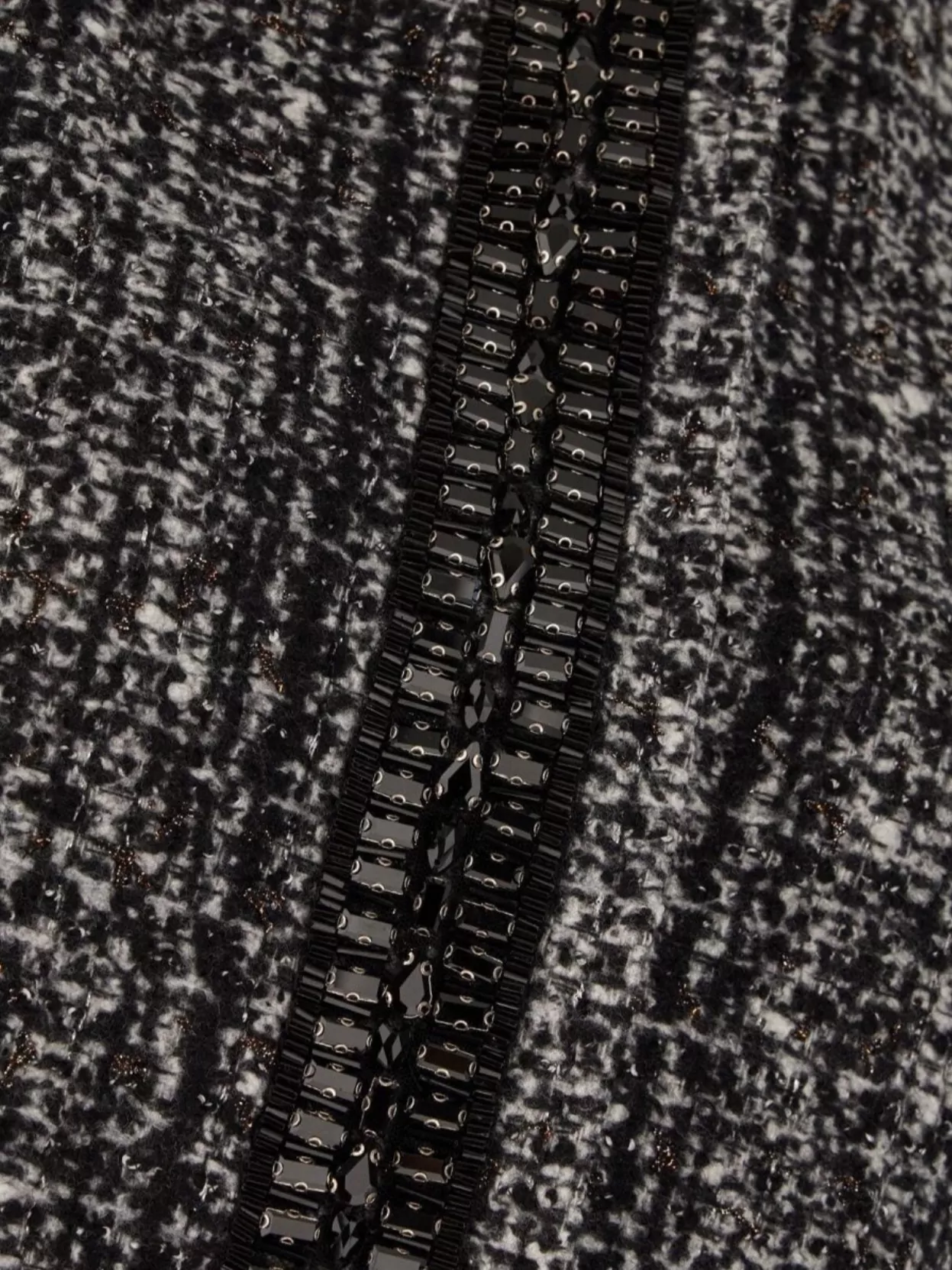 Max Mara Embroidered Wool Blend Coat With Jewel Embellishments
