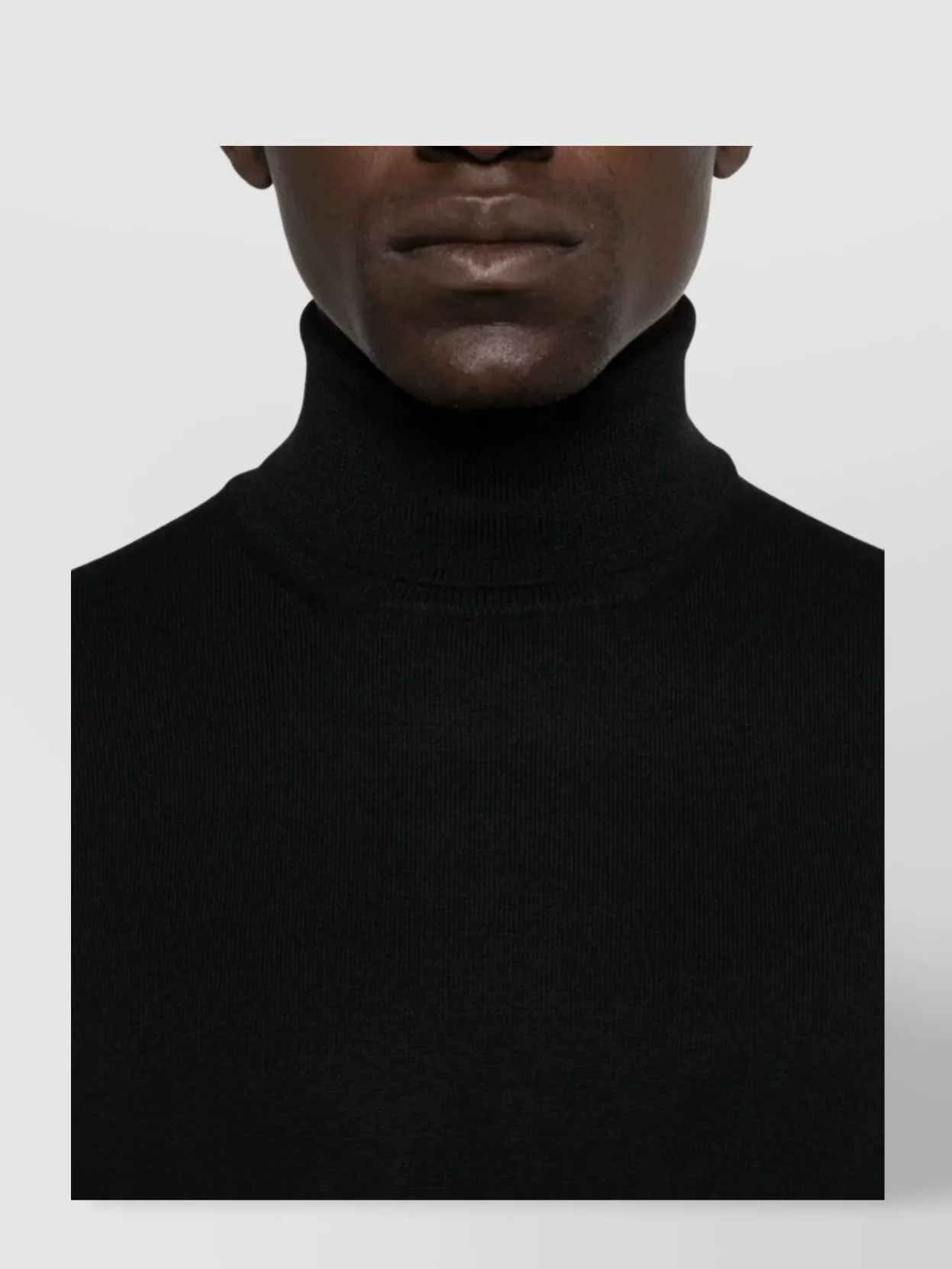 Tagliatore Turtleneck Sweater With Ribbed Cuffs And Hem