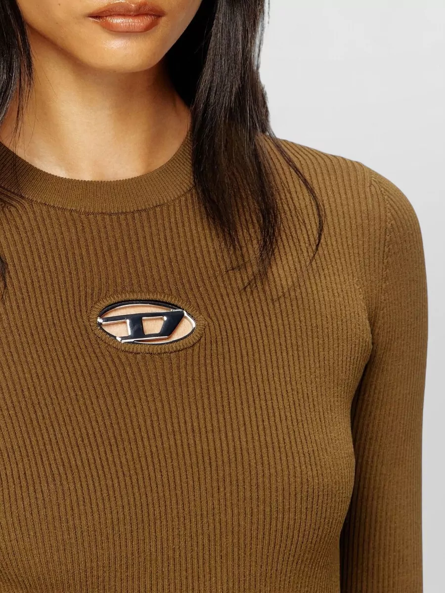 Diesel Ribbed Slim-Fit Long-Sleeve Top