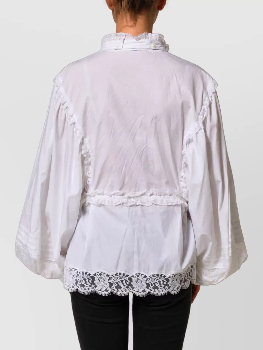 Dolce&Gabbana Ruffled Lace Blouse