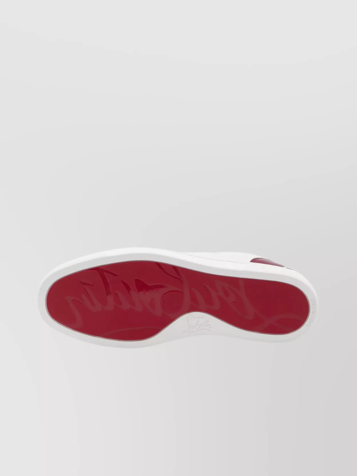 Christian Louboutin Youthful Flat Sneakers With Unique Leather Imperfections