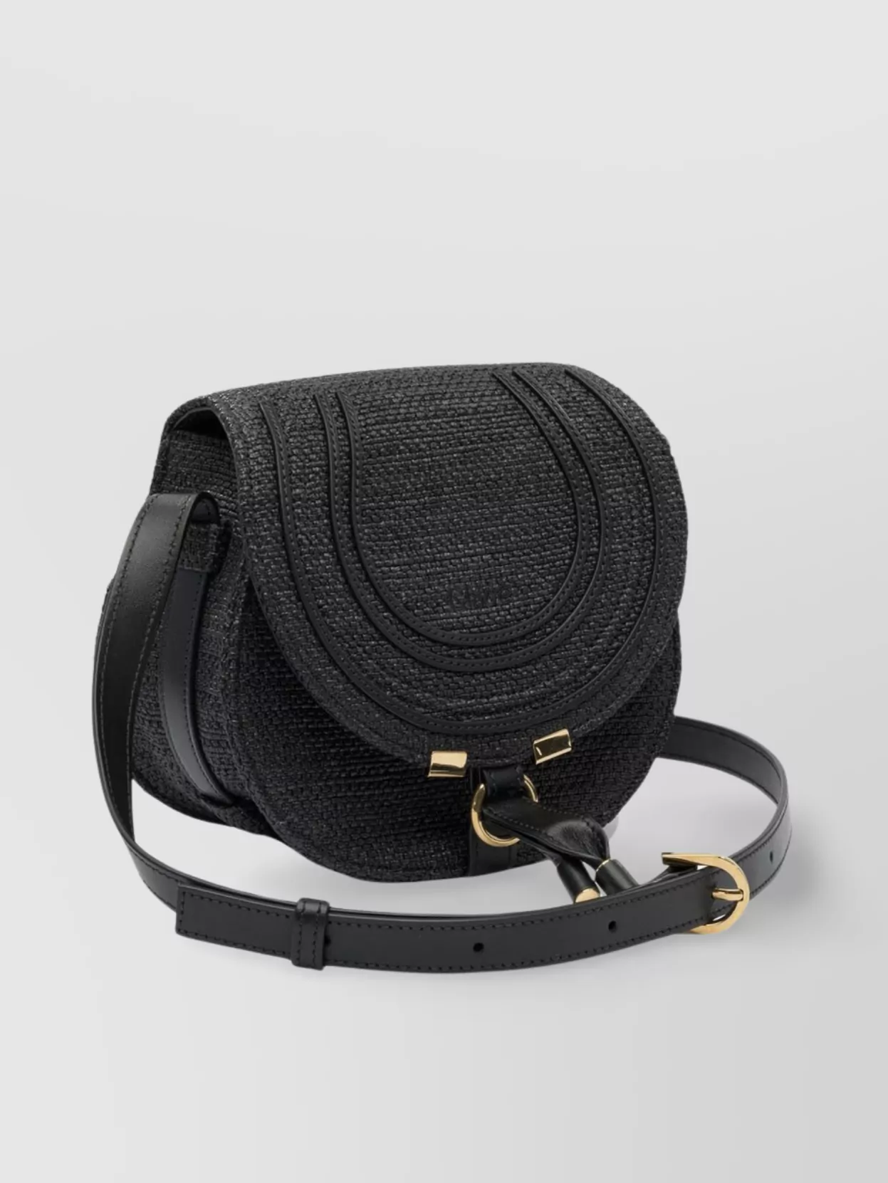 Chloé Cross-Body Bag With Textured Surface And Adjustable Strap