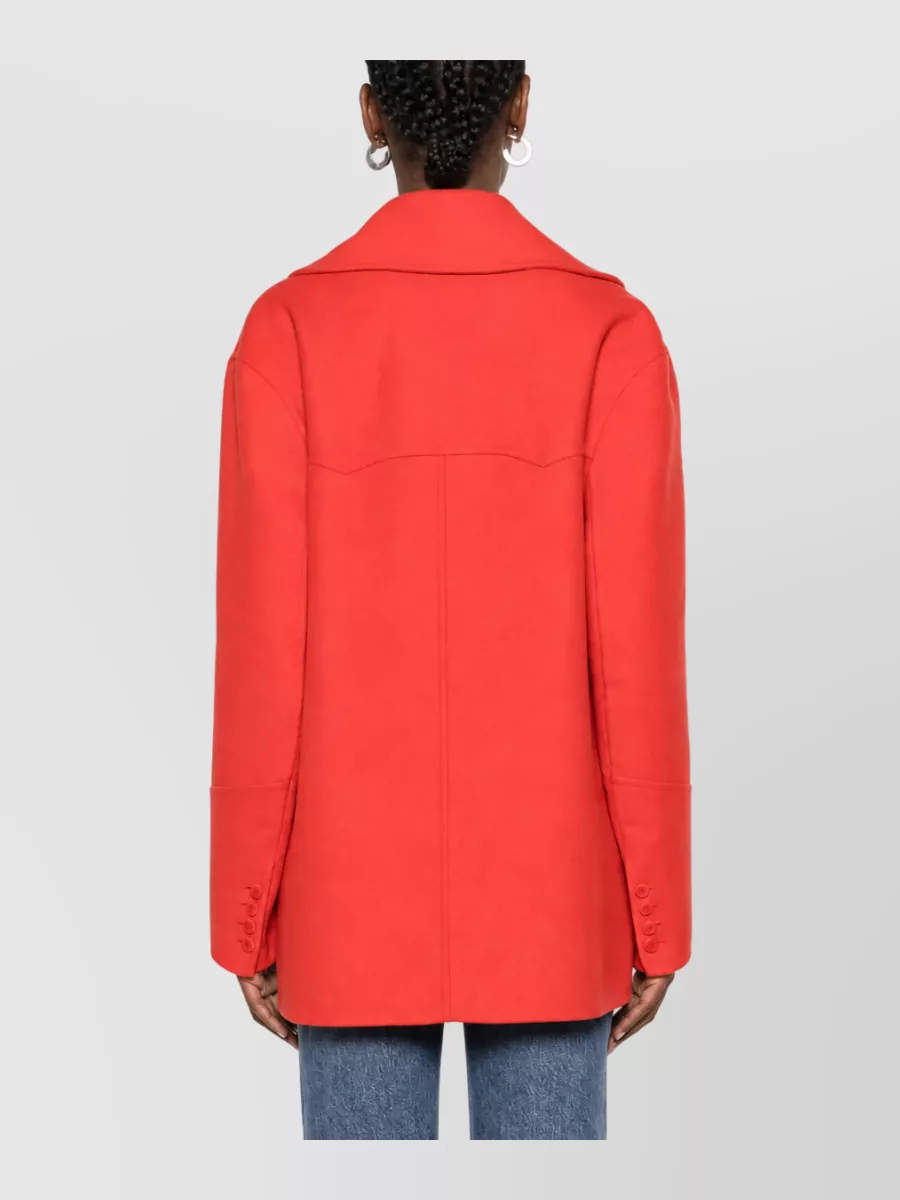 Ermanno Scervino Virgin Wool Single Breasted Coat