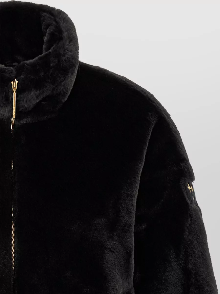Tatras Faux Fur Oversized High Neck Coat