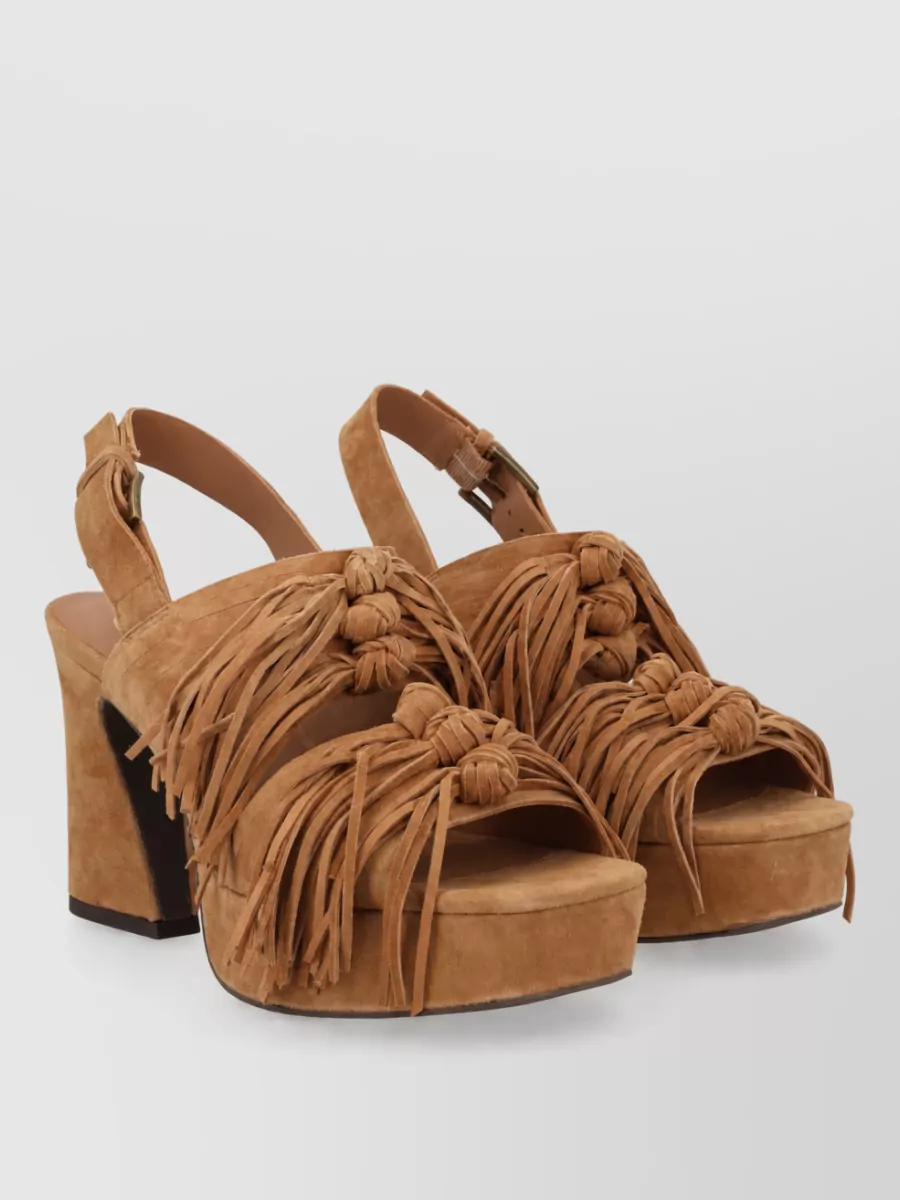 Ash leather sandals