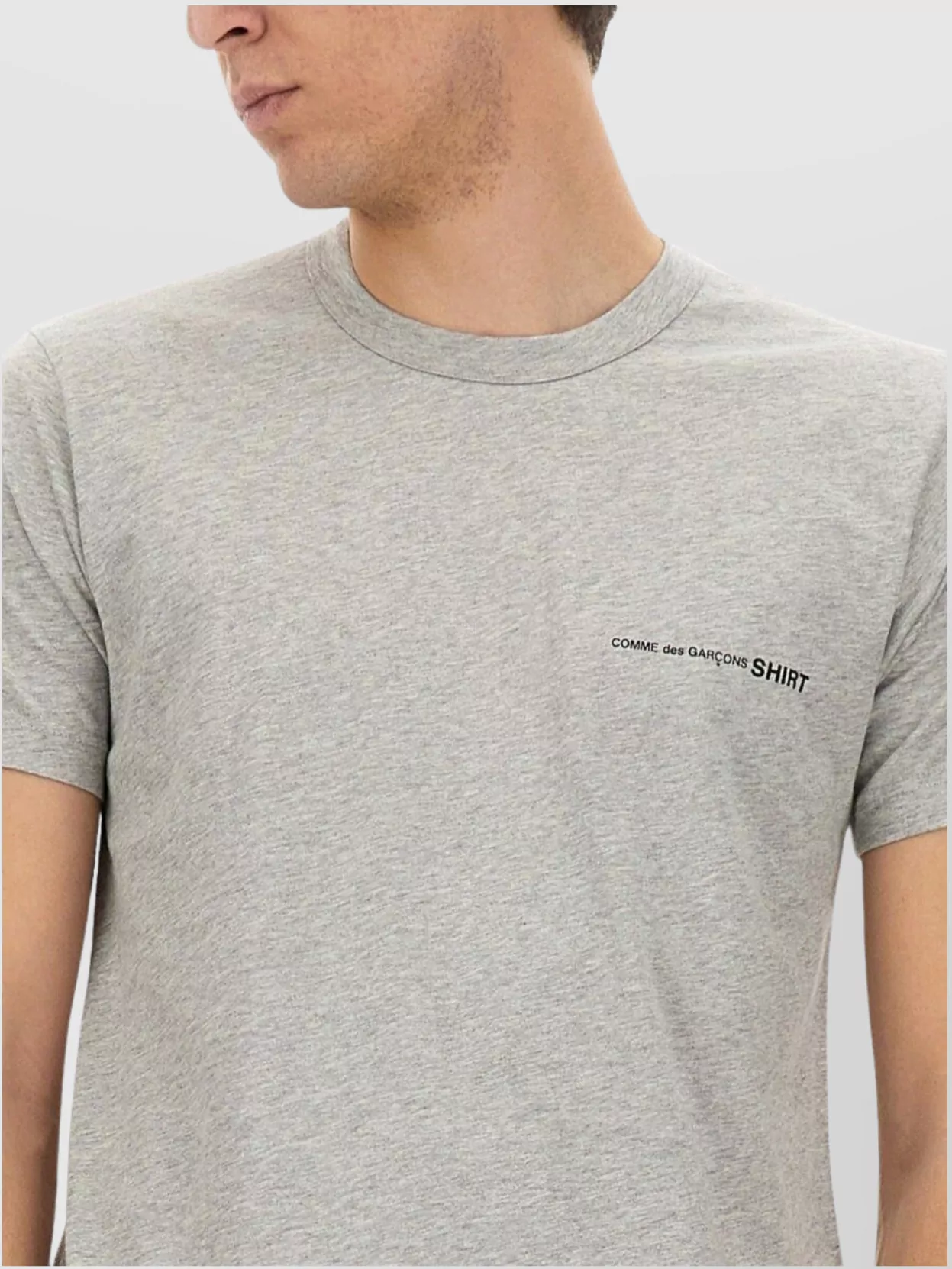 Comme Des Garçons Logo Crew Neck T-Shirt