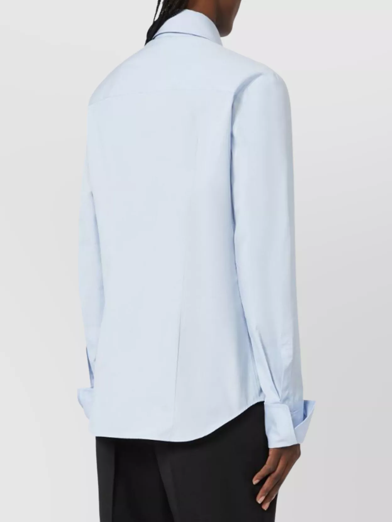 Sportmax Clean Line Tailored Collar Cotton Top