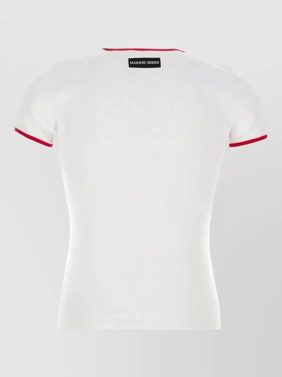 Marine Serre Cotton Short-Sleeve T-Shirt