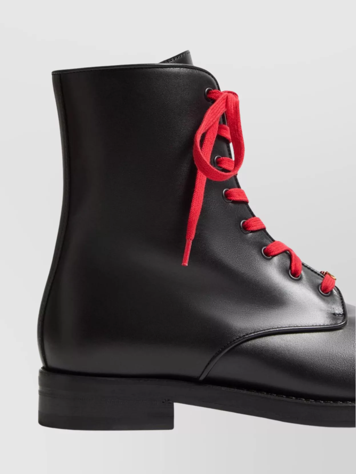 Valentino Garavani Calfskin Ankle Boots With Double Laces