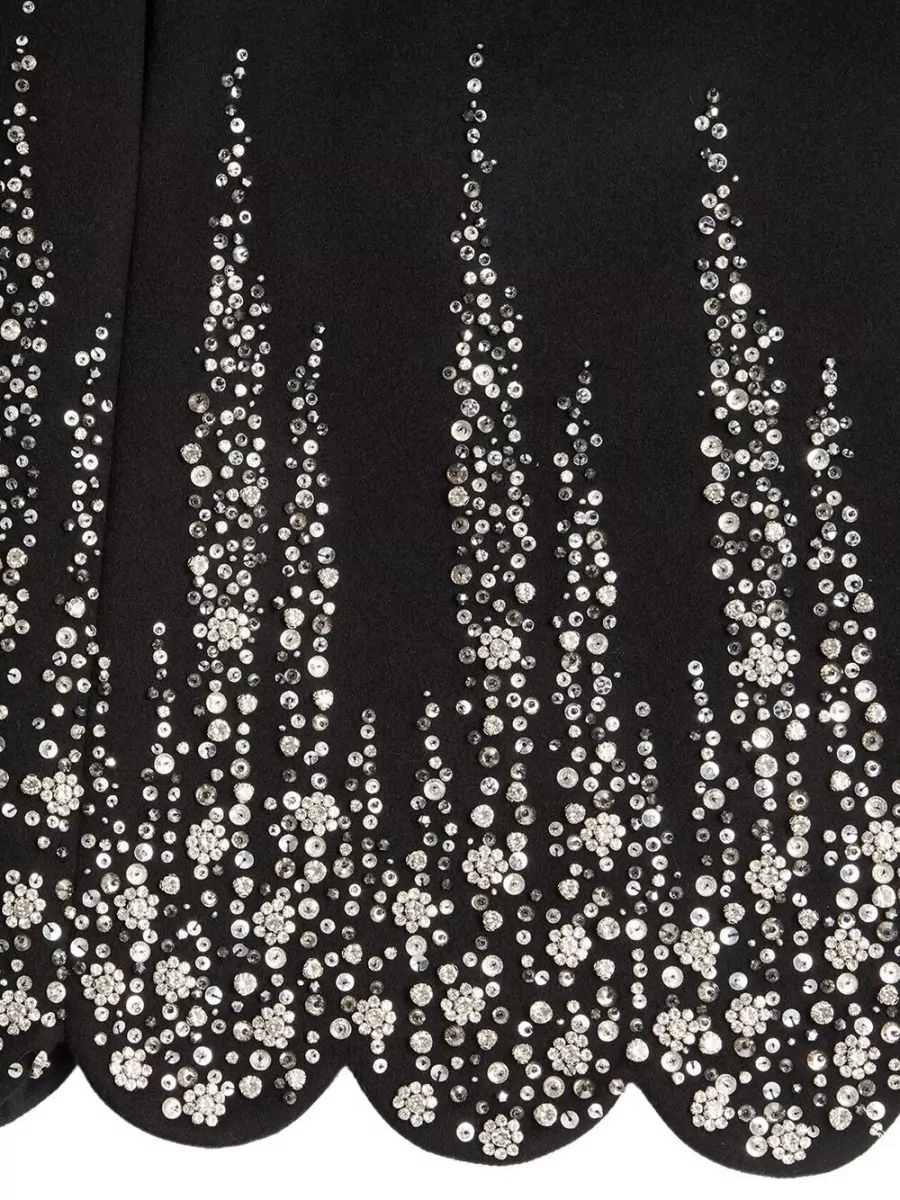 Valentino Garavani Crystal-Embellished Wool Cashmere Cape