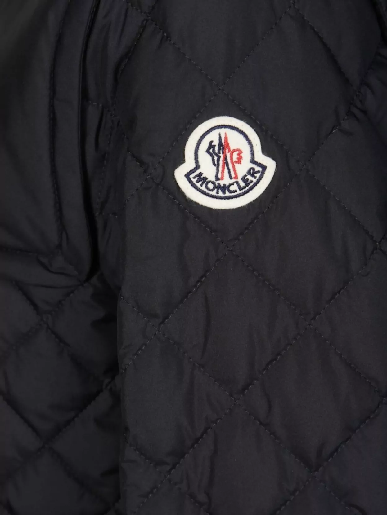 Moncler Long Hooded Quilted Jacket Side Pockets