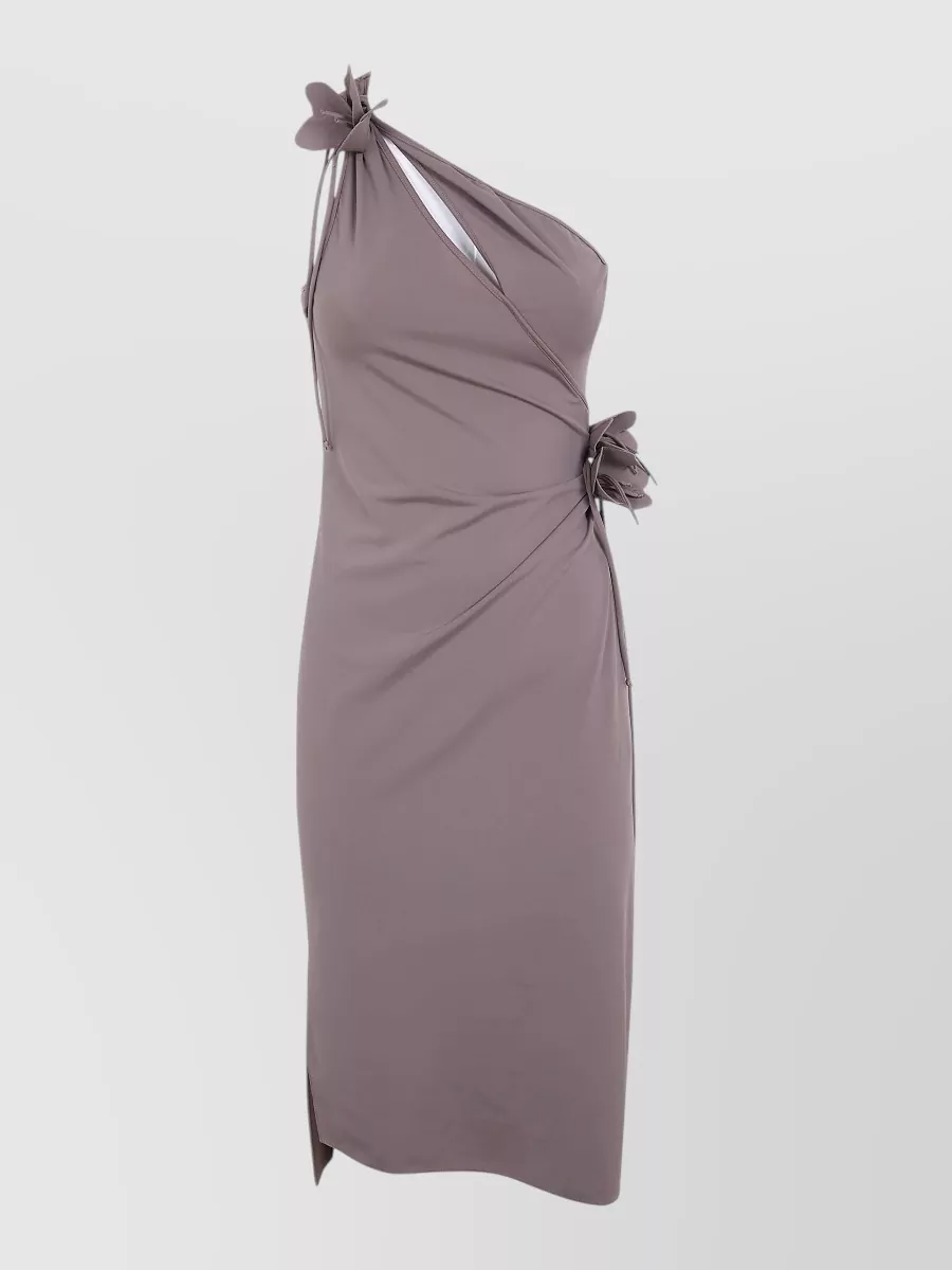 Coperni asymmetric floral-print midi dress
