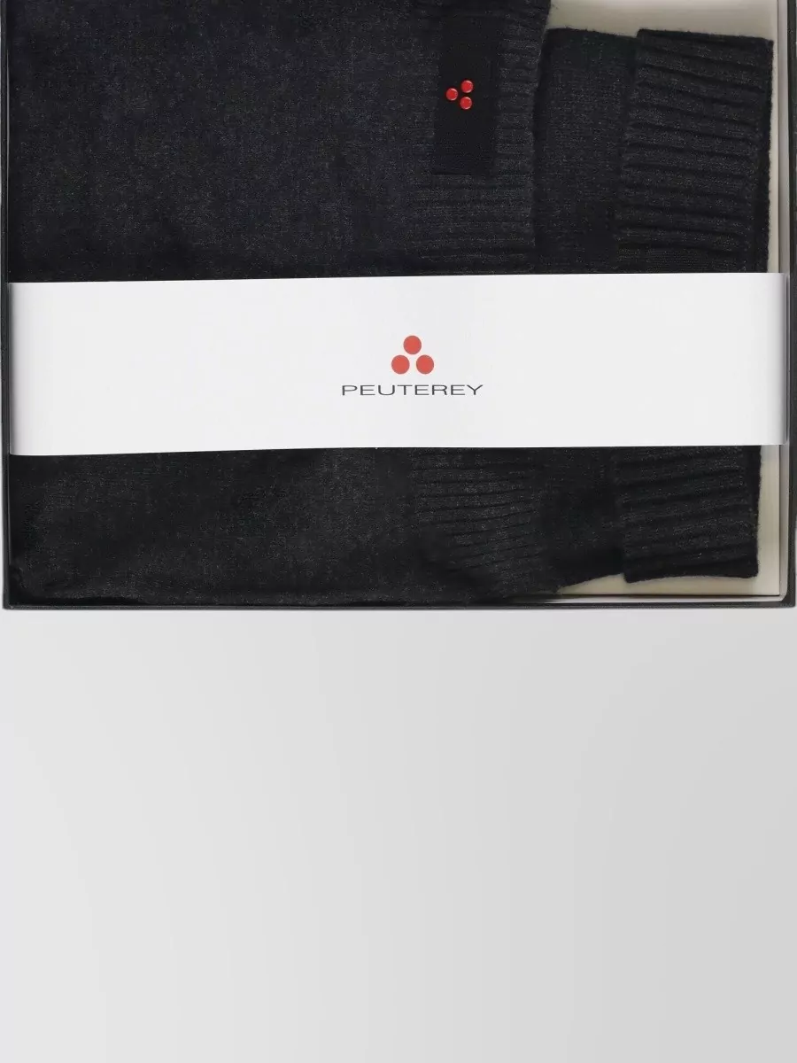 Peuterey Cashmere Blend Beanie And Scarf Set