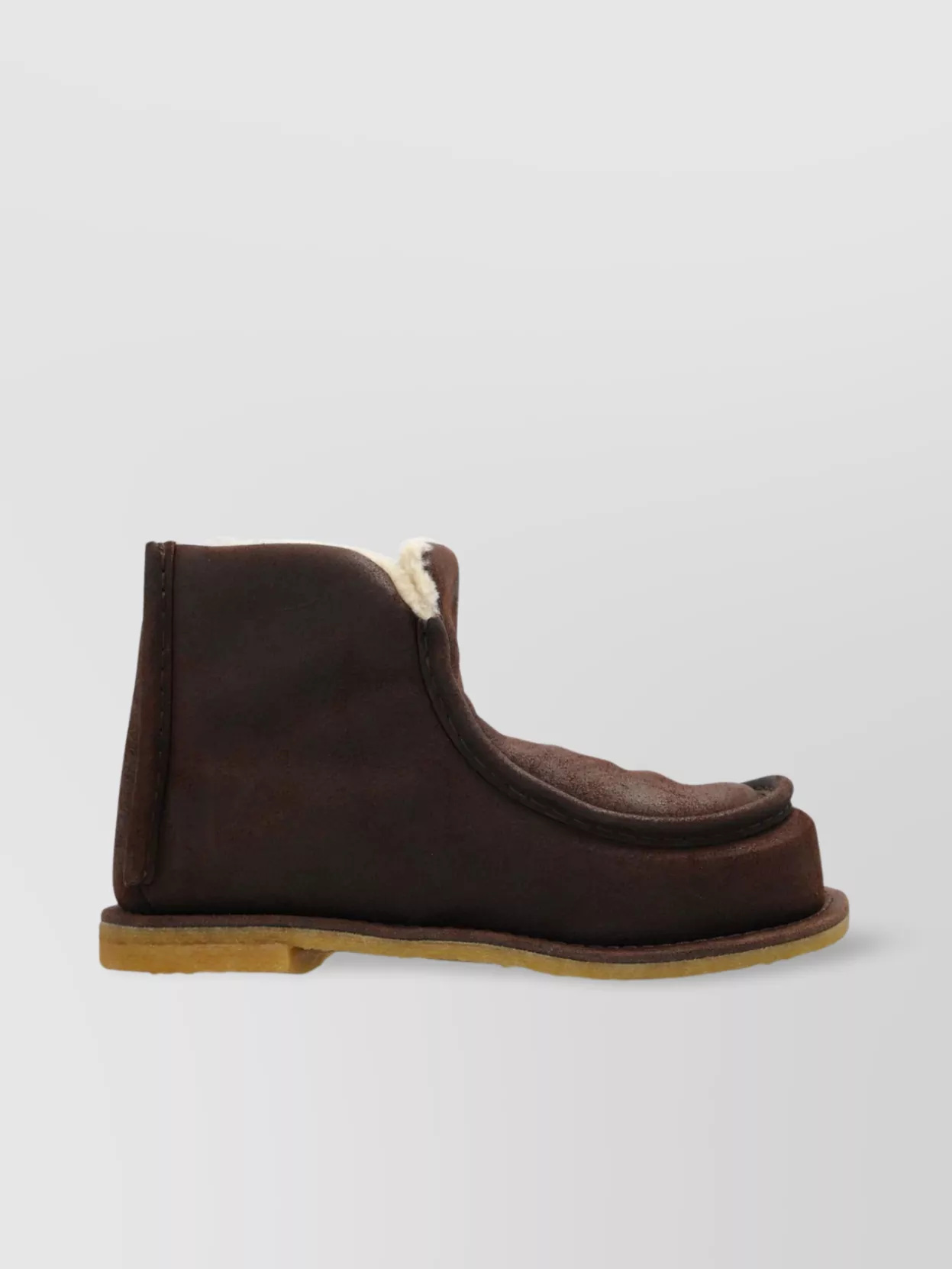 Jw Anderson Shearling-Lined Suede Ankle Boots
