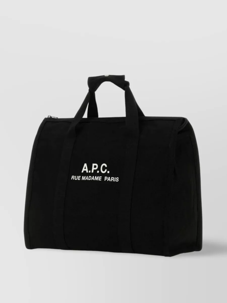 Shop Apc Canvas Recovery Tote Bag In Black