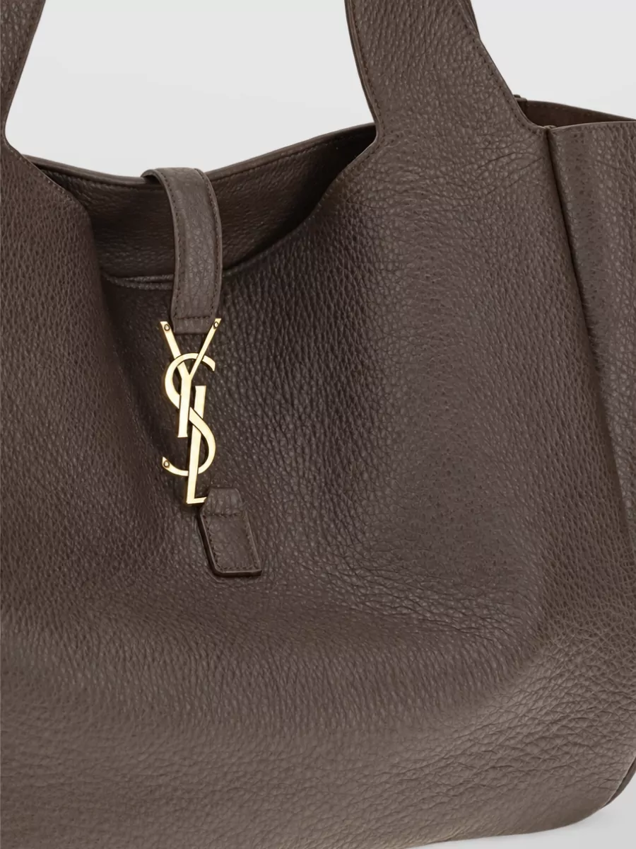 Saint Laurent Calf Leather Tote Bag