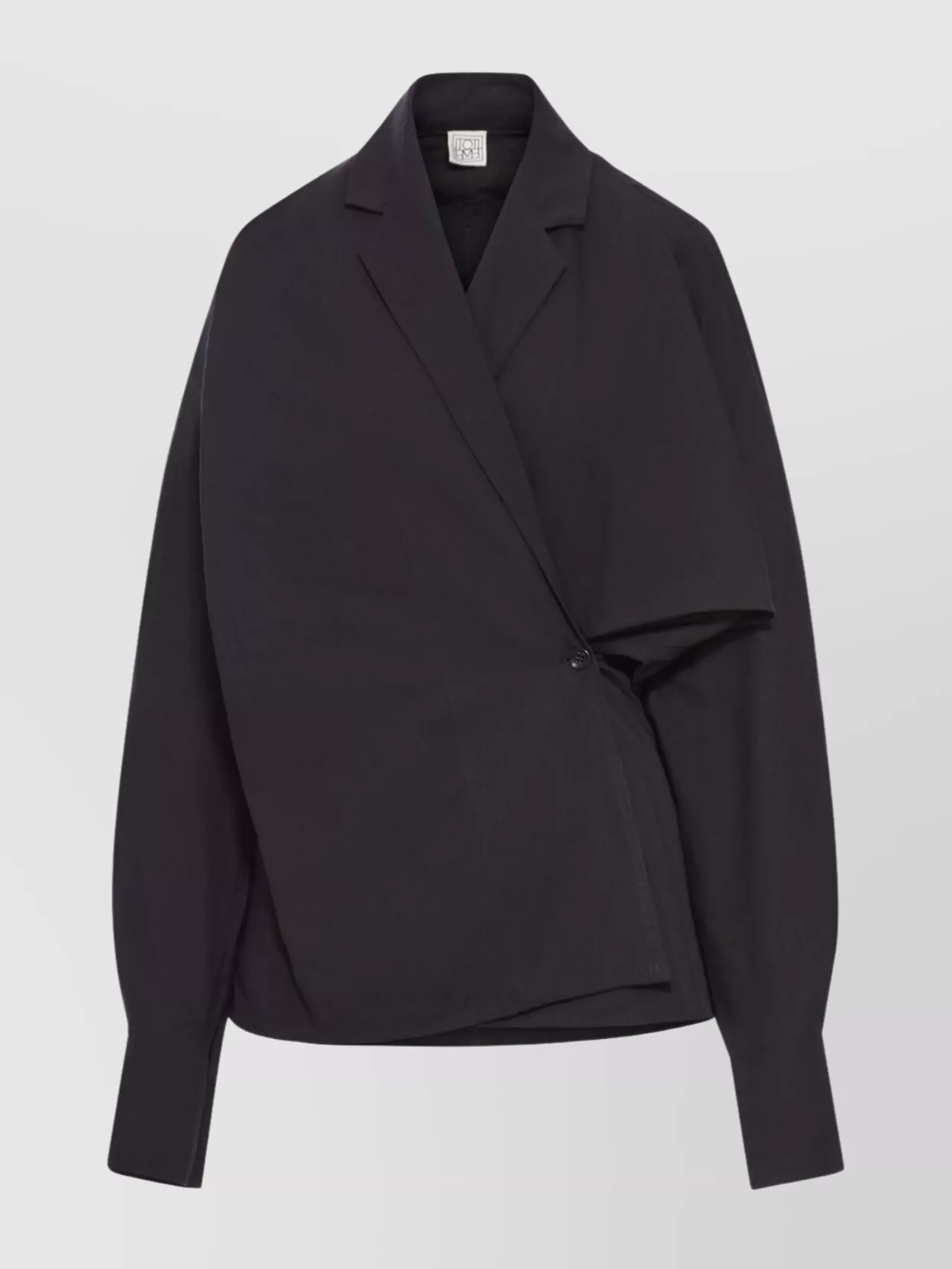 Totême Draped Blouse Lapel Collar