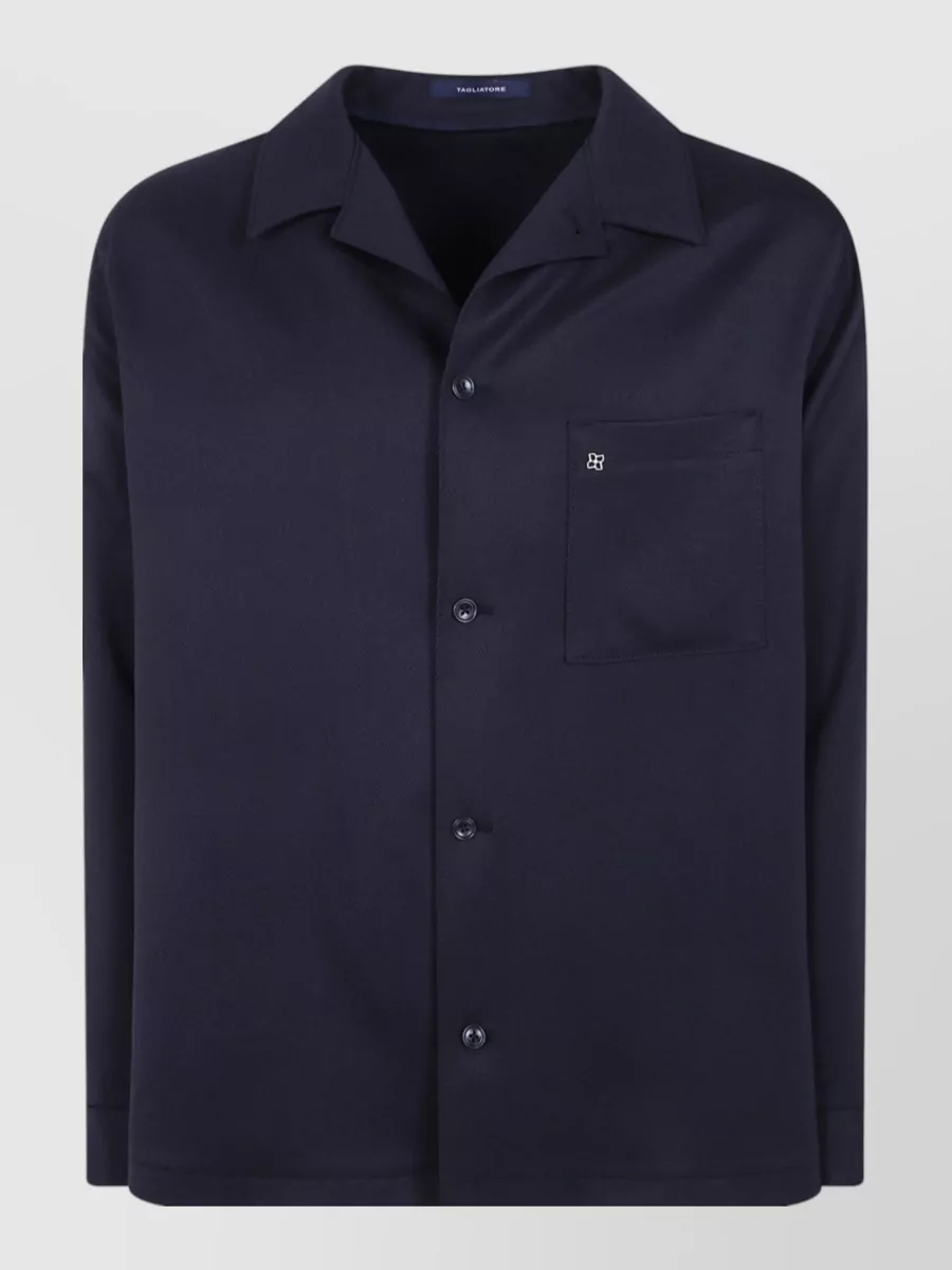 Tagliatore wool classic shirt