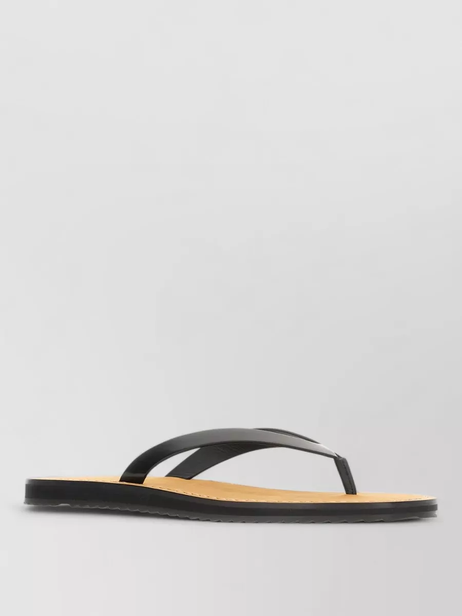 The Row Leather Thong Slippers