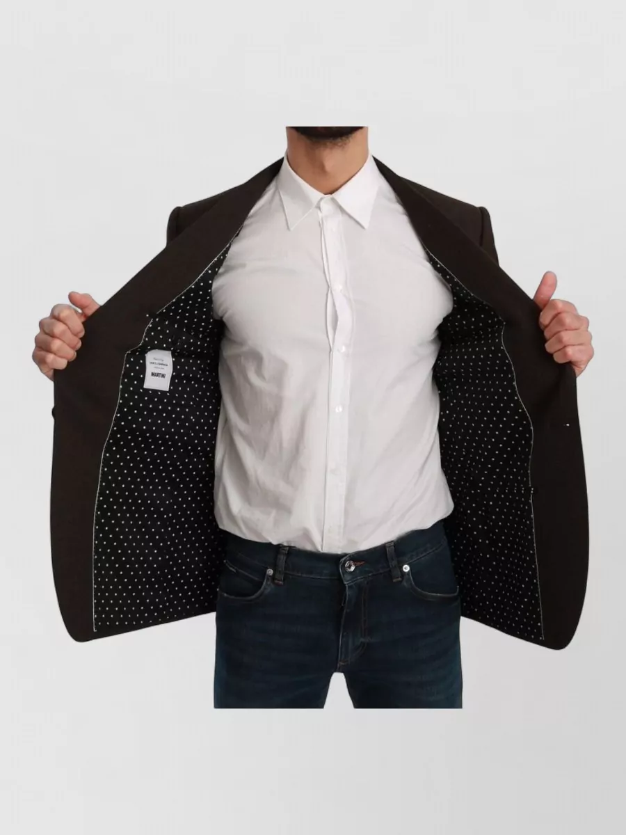 Dolce&Gabbana Virgin Wool Slim-Fit Single-Breasted Blazer