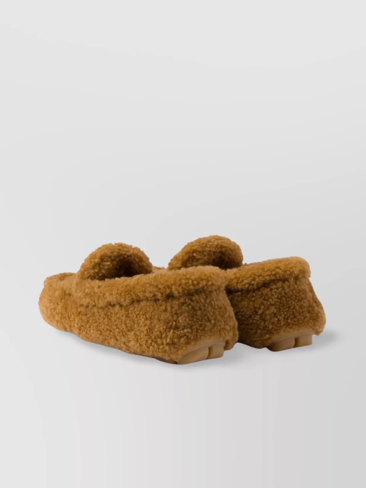 Prada Shearling Faux Fur Loafers