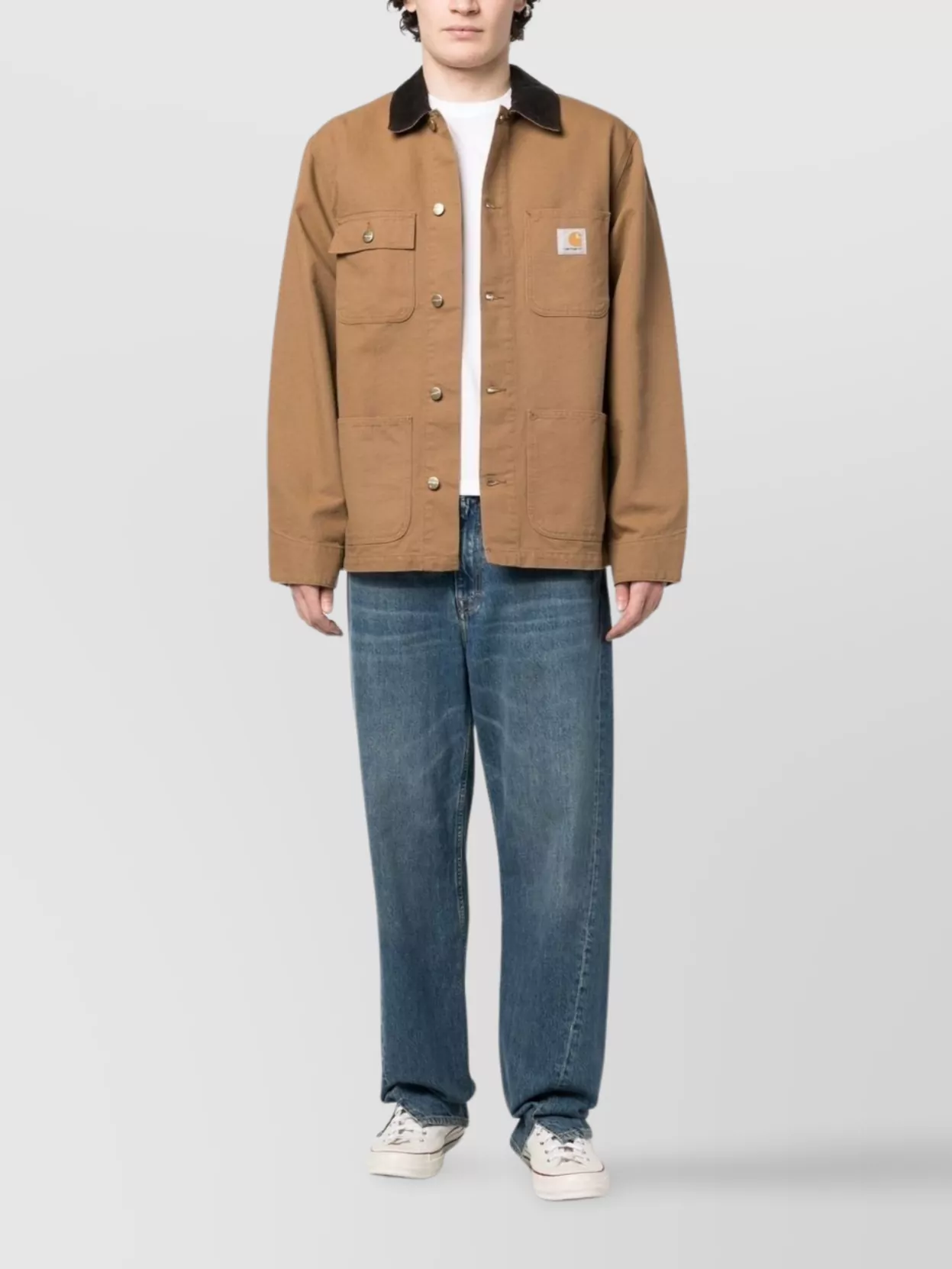Carhartt Wip Organic Cotton Canvas Jacket Featuring Pockets